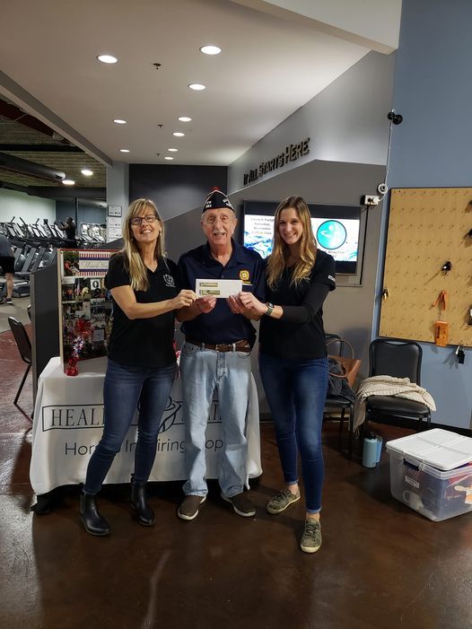 The VFW Post 1264 was Proud to Present $200.00 to Healing Strides on Sunday